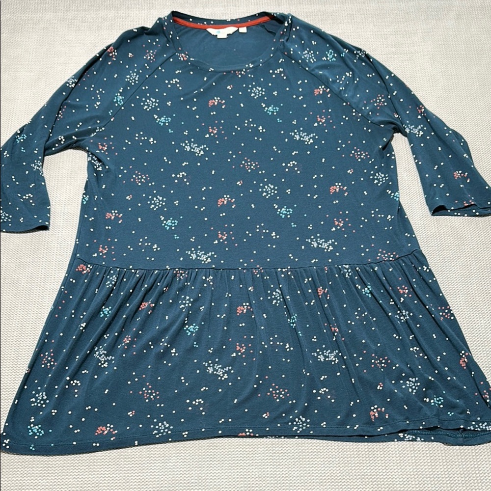 Boden Dark Teal Mini Dress Women’s Size Large